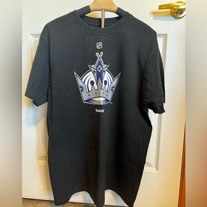 Reebok Los Angeles Kings  Black and Purple Crown Graphic Tee